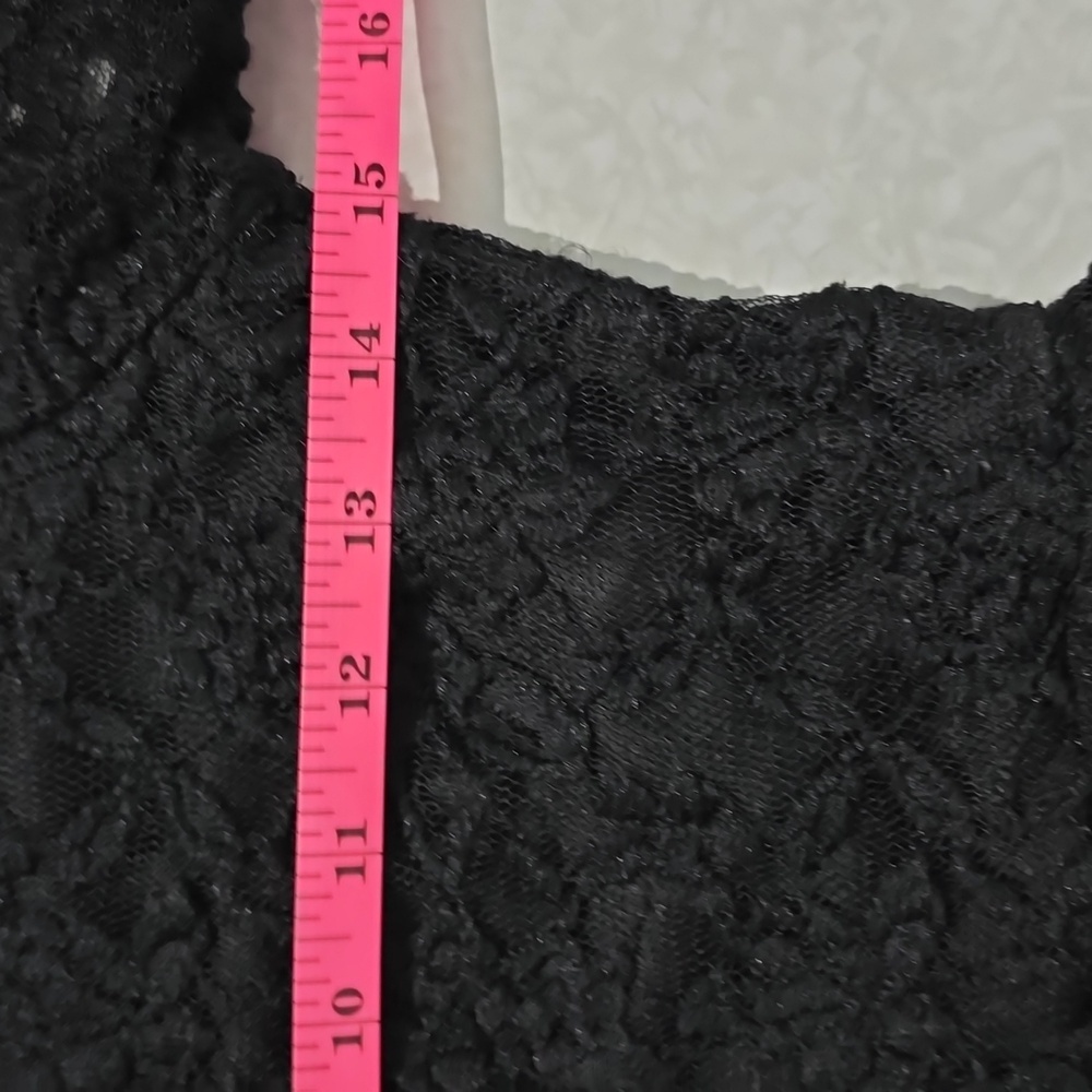 LOVE J Black Lacy Dress Medium - Picture 10 of 11